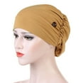thumbnail image 1 of Lroveb Beanie for women With Buttons Hat Face Holder Wearing Protect Ears Head Wrap Hat, 1 of 2