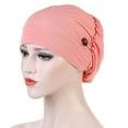 thumbnail image 1 of Lroveb Beanie for women With Buttons Hat Face Holder Wearing Protect Ears Head Wrap Hat, 1 of 2