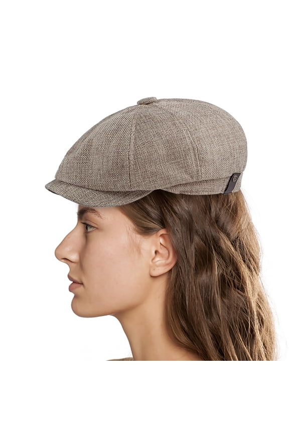 Beret Hats for Men Acrylic Fiber Newsboy Cap Classic Vintage Cabbie Hat Elastic Flat Hat