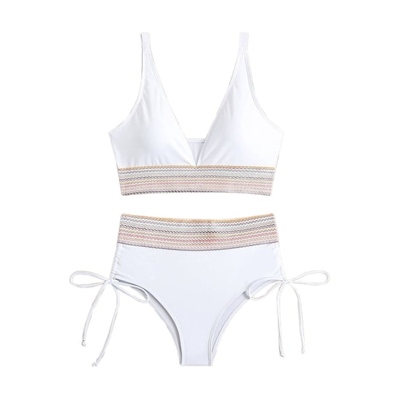New Arrivals Women Summer Bright Floral Print Bikini Pleated Swimsuit Casual Active Bikini 3 Piece Swimwear Set