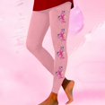 thumbnail image 1 of Lroveb Breast Cancer Awareness Leggings for Women Pink Ribbon Womens Print High Waisted Stretch Yoga Leggings Pink, 1 of 4