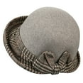 thumbnail image 1 of Lroveb Bucket Hats for Women Fall Winter Dome Casual Fisherman Pot Hat Small Bowler Hat, 1 of 3