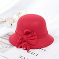 thumbnail image 1 of Lroveb Bucket Hats for Women Female Fall Winter Fashion Casual Hat Dome British Top Hat, 1 of 2