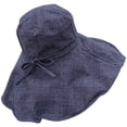 thumbnail image 1 of Lroveb Bucket Hats for Women Oversized Brim Face Fisherman Hat Female Summer Outing Sun Visor Sunscreen Day System Literary Artistic Hat, 1 of 4