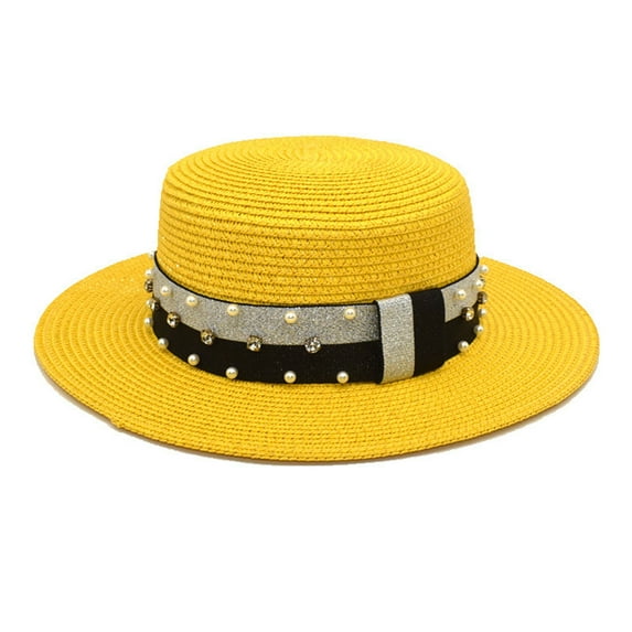 Lroveb Bucket Hats for Women Sun Hat Summer Travel Protection Korean The Big Brim Straw Outdoor All Match Fisherman Hat