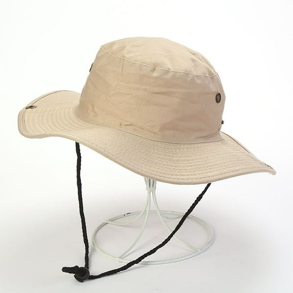 Lroveb Bucket Hats for Women Wide Brim Hiking Fishing Cotton Sun Men Outdoor Activities Hat