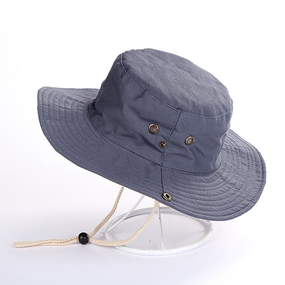 Lroveb Bucket Hats for Women Wide Brim Hiking Fishing Cotton Sun Men Outdoor Activities Hat