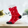 thumbnail image 1 of Lroveb Christmas Socks for Men Fall Winter Santa Claus Snowflake Middle Tube Damp Cotton Crew Socks, 1 of 3