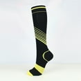 thumbnail image 1 of Lroveb Compression Socks for Women Men Socks Color Strip Elastic Socks, 1 of 3