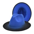 thumbnail image 1 of Lroveb Cowboys Hats for Women Novelty Color Gradient Jazz Hat Woolen Top Hat Western Cowgirl Hats Fedora, 1 of 2