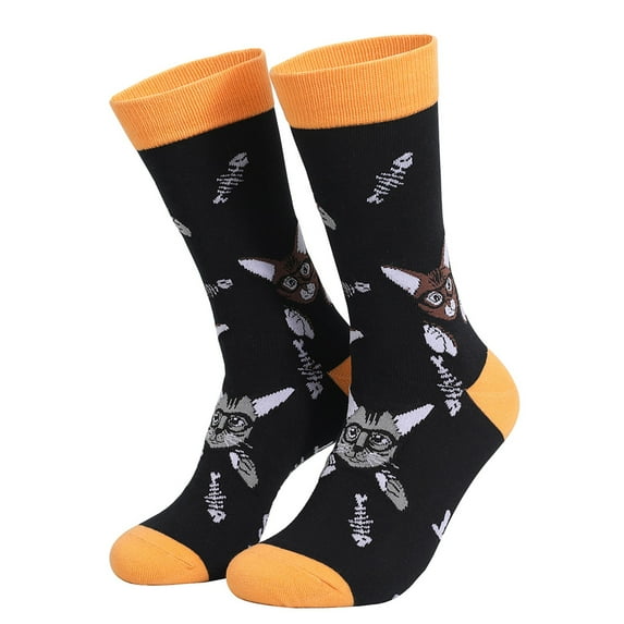 Lroveb Crew Socks for Women Animal Casual Cotton Socks Street Trend Mid Calf Extra Large Socks