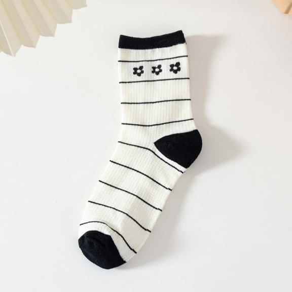 Lroveb Crew Socks for Women Women's Flowers Socks Cute Printing Short Ankle Athletic Comfortable Gifts Socks