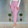 thumbnail image 1 of Lroveb Dress Pants for Women, High Waisted Taper Womens Casual Fashion Slim Fit Bag Hip Pants Pink, 1 of 4
