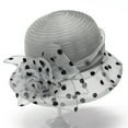 thumbnail image 1 of Lroveb Fascinators Hats for Women Tea Party Dress Hat Wide Brim Sun Hat Church Bridal Wedding Summer Beach Hat, 1 of 3