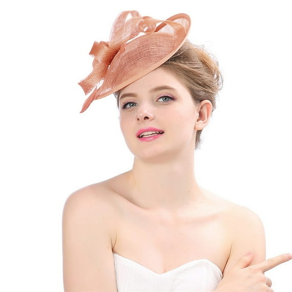 Lroveb Fascinators Hats for Women Tea Party Mesh Wedding Hat Feathers Fascinator Fashion Ribbons Baseball Caps Sun Hat