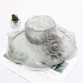 thumbnail image 1 of Lroveb Fascinators Hats for Women Tea Party Womens Organza Church Kentucky Derby Hat Feather Fascinator Bridal Sun Hat, 1 of 2