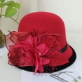 thumbnail image 1 of Lroveb Fedora Hats for Women Fashion Beret French Style Painter Hat Cap Vintage Warm Party Top Hat, 1 of 2