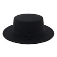 thumbnail image 1 of Lroveb Fedora Hats for Women Wide Wool Flat Top Hat Party Church Cap, 1 of 1