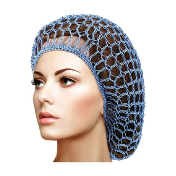 Lroveb Hair Bonnets for Women Mesh Net Long Rayon Hat Knit Sleeping Crochet 1Pc Soft Hairnet Care Turban