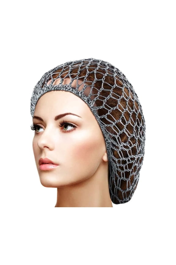 Hair Bonnets for Women Mesh Net Long Rayon Hat Knit Sleeping Crochet 1Pc Soft Hairnet Care Turban