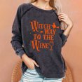 thumbnail image 1 of Lroveb Halloween Sweatshirts for Women Pullover B Print Casual Long Sleeve O Neck Fashion Warm Winter Sweatshirt Tops Graphic Sweatshirt, 1 of 4