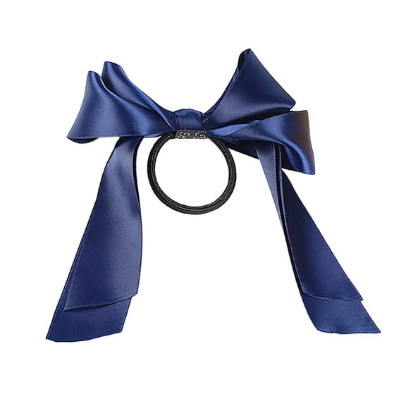 Lroveb Headbands for Women Lady Ribbon Bow Rope Scrunchie Satin Ponytail Holder Hair Band Accessory Accessories