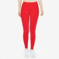 thumbnail image 1 of Lroveb High Waisted Yoga Pants for Women Tummy Control, Athletic Workout Yoga Leggings, Low Opaque Soft Slim Pants Solid Length Red, 1 of 4