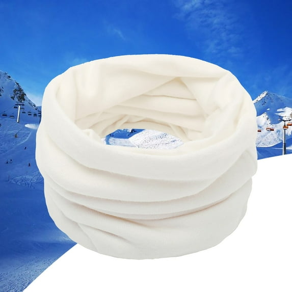 Lroveb Infinity Scarf for Women Fashion Winter Scarf Children Boy Girl Thickened Wool Collar Scarves Neck Cotton Warmer