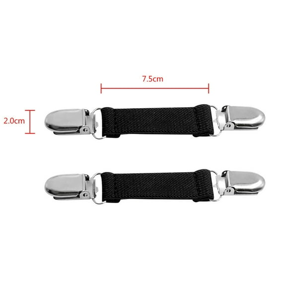 Lroveb Kids Glove Clips Stainless Steel Mitten Elastic 1 Pair Clip