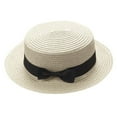 thumbnail image 1 of Lroveb Kids Sun Hats Boys Girls Fedora Hat Bowknot Sun Hat Summer Beach Straw Hat, 1 of 3