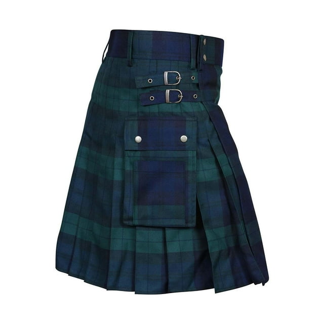 Lroveb Kilt for Men, Utility Kilt, 100% Cotton Jeans Hybrid Kilt ...