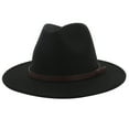 thumbnail image 1 of Lroveb Men Women Cowboys Hats Hat with Belt Unisex Festival Spring Winter Wedding Prom Hat, 1 of 1
