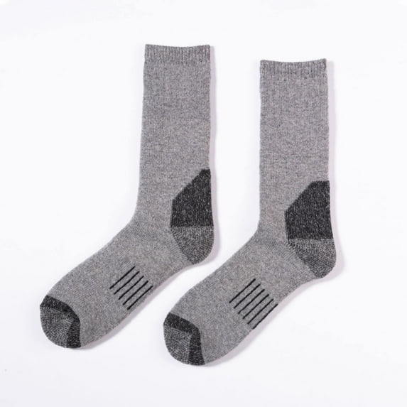 Lroveb Mens Athletic Crew Socks Fuzzy Men's Socks Wicking Sweat Breathable Casual Sports Mid Tube Socks