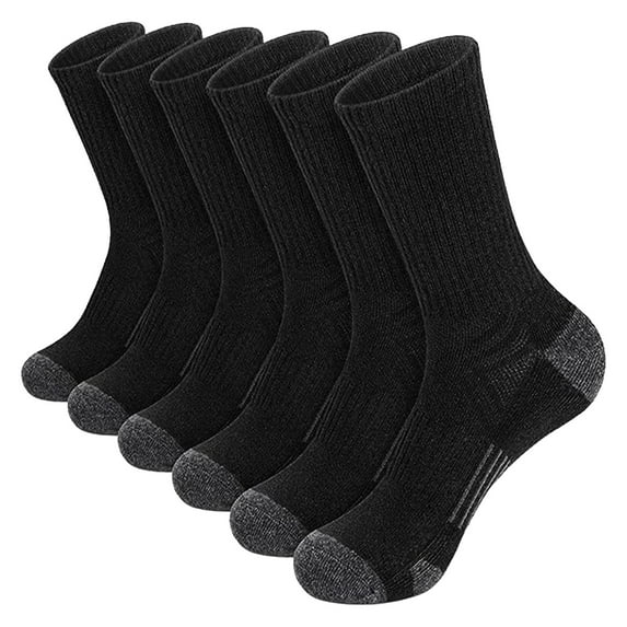 Lroveb Mens Athletic Crew Socks Men's Basketball Socks Solid Color Short 5PC Socks
