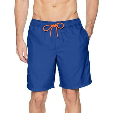 Lroveb Mens Swim Trunks Quick Dry Summer Beach Board Shorts with Mesh Liner Drawstring Swimming Shorts with Pockets