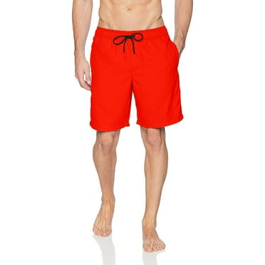 Lroveb Mens Swim Trunks Quick Dry Summer Beach Board Shorts with Mesh Liner Drawstring Swimming Shorts with Pockets