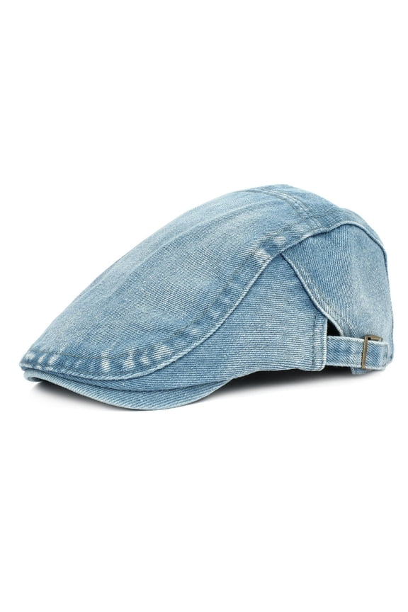 Newsboy Hats for Men Women Cowboy Hat Simple Peaked Cap Washed Breathable Forward Cap