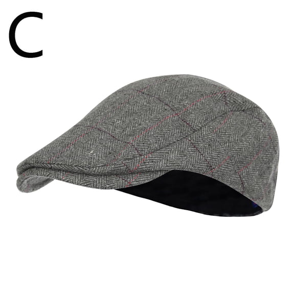 Lroveb Newsboy Hats for Men Women Soft Plaid Retro Casul Breathable Winter Warm Comfort Beret