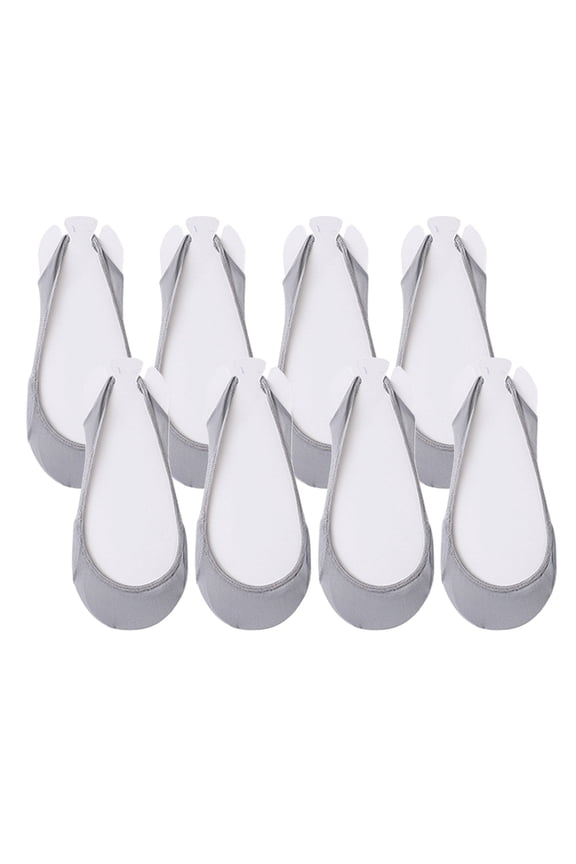 No Show Socks for Women 4 Pairs Womens Ballerina Socks Solid Non Slip Lace Splice Boat Socks