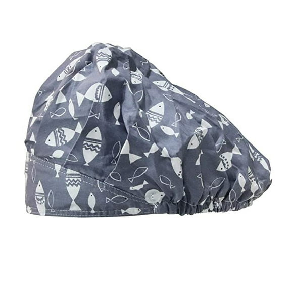 Lroveb Nurse Scrub Caps for Women Unisex Fashion Cotton Print Adjustable Hat Cap Hat