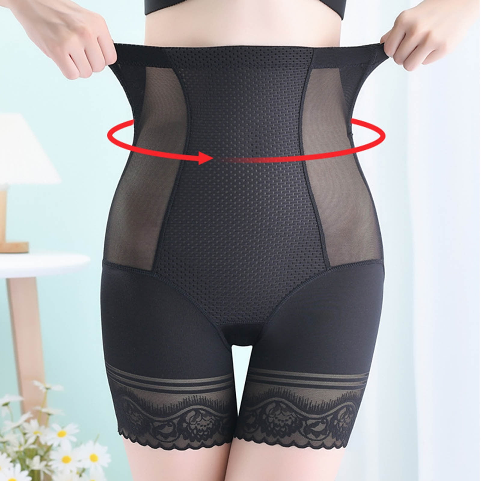 High Waist Seamless Compression Breathable Body Shaping Postpartum Hip Lifting Shorts