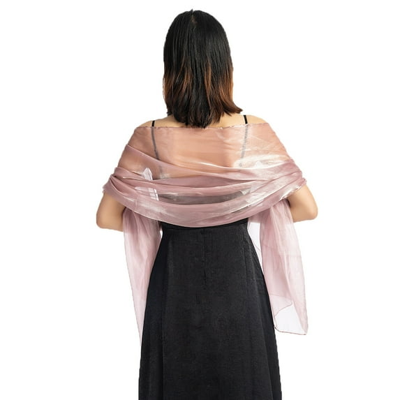 Lroveb Scarf for Women Evening Dress Wedding Shawl Solid Color Party Scarf Wrap Scarves