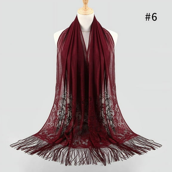 Lroveb Scarf for Women Fashion Fringed Printed Cotton Parisian Shawl Soft Beach Towel Scarf Scarves