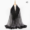 thumbnail image 1 of Lroveb Scarf for Women Fashion Jacquard Cotton Parisian Stripe Shawl Soft Beach Towel Scarf Scarves, 1 of 2