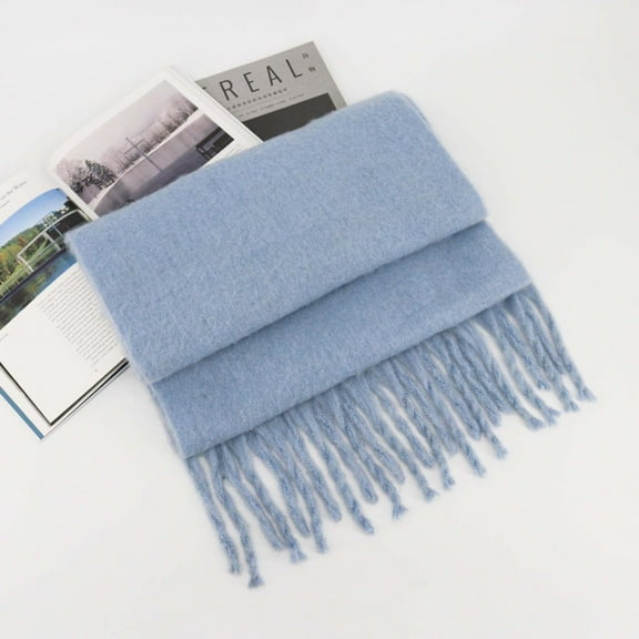 Lroveb Scarf for Women Glory Max Unisex Plain Solid Color Winter Scarf Feel Soft Classic 90 Scarves