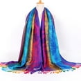 thumbnail image 1 of Lroveb Scarf for Women Lady Fashion Folk-Custom Retro Tassel Scarf Wrap Shawl Travel Scarves Scarves, 1 of 6