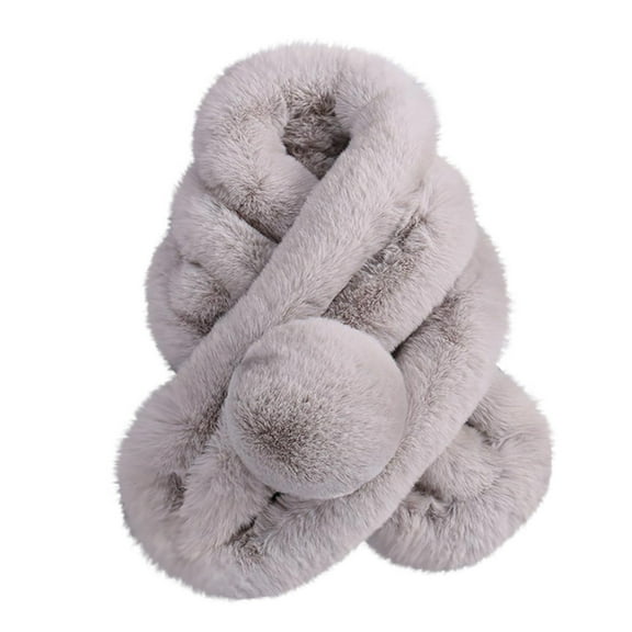 Lroveb Scarf for Women Winter Warm Scarf Fashion Thicken Imitation Grass Scarves Scarves