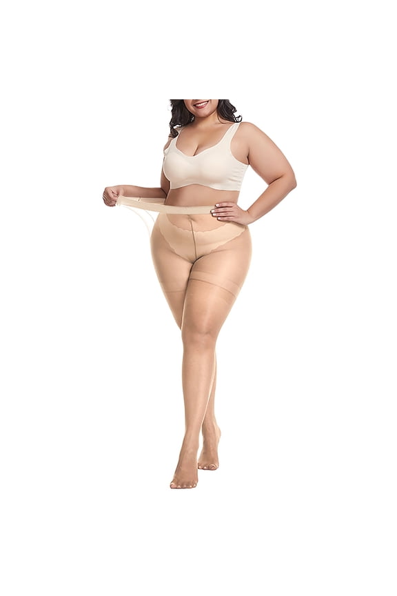 Sheer Pantyhose for Women Women's Plus Size 15D XXXL Nylon IIcrease Sexy Breathable Elastic Thin Oversized Stockings Pantyhose