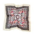 thumbnail image 1 of Lroveb Silk Scarf for Women Lady Muslim Cashew Print Scarf Vintage Bandanas Hair Scarfs Islam Folk-Custom Neckerchief Wrap Shawl Travel Neck Head Scarves, 1 of 4