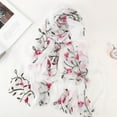 thumbnail image 1 of Lroveb Silk Scarf for Women Embroidery Chiffon Scarf Hijab Wrap Shawls Headband Muslim Hijabs Wh Scarf, 1 of 2